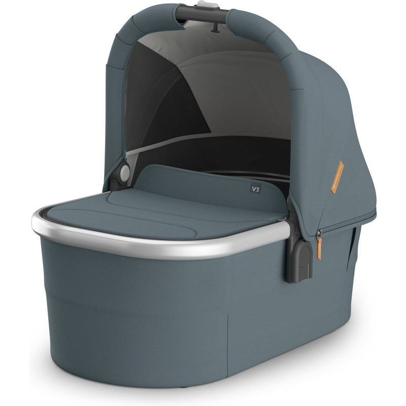 where to see uppababy in store UPPAbaby Bassinet V3 Julian (Dusty Blue Mélange