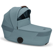 Cybex Balios Fold Cot in Stormy Blue with sun canopy