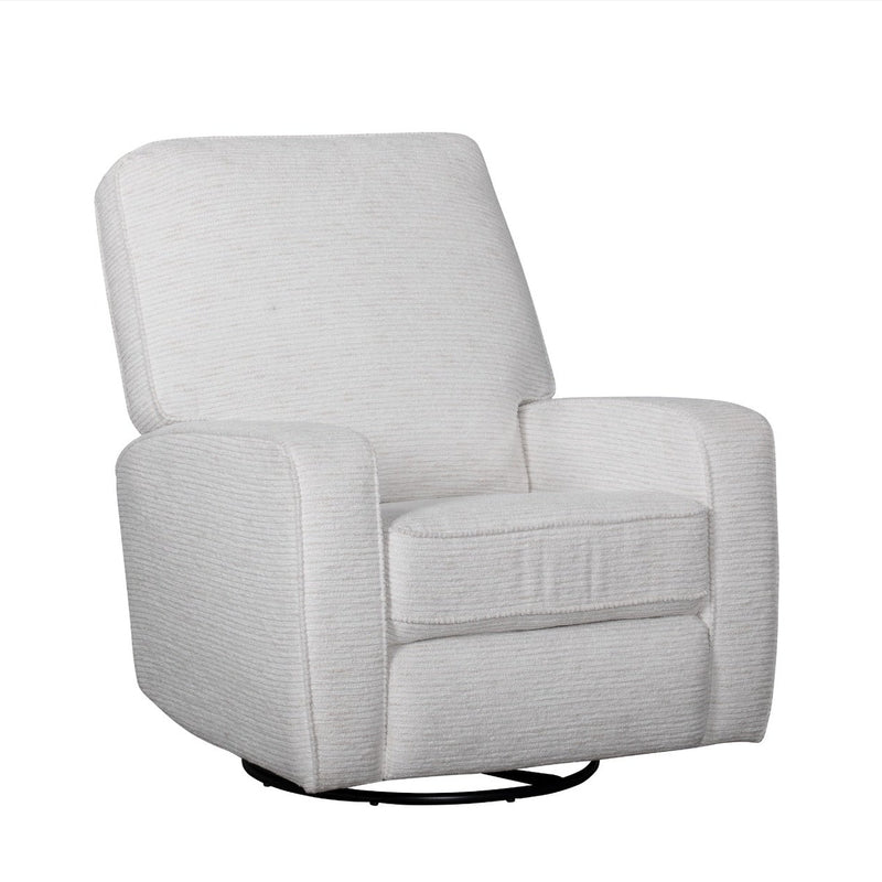 Gray recliner chair on a white background