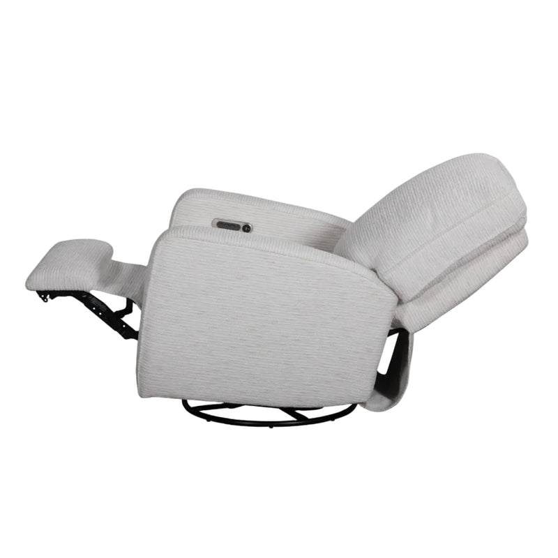 light grey recliner open