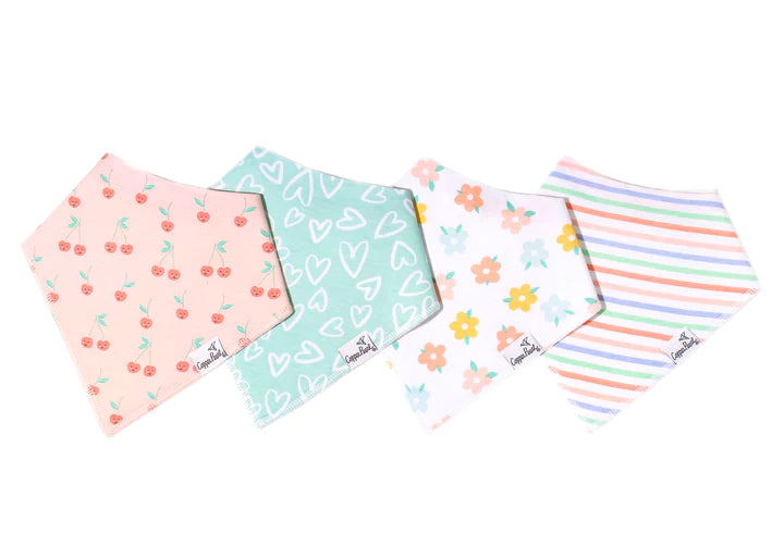 Copper Pearl | Bandana Bibs (4-Pack) | Cheery
