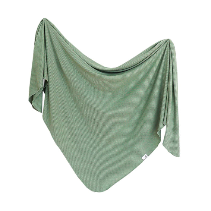 Copper Pearl Rib Knit Swaddle Blanket | Clover