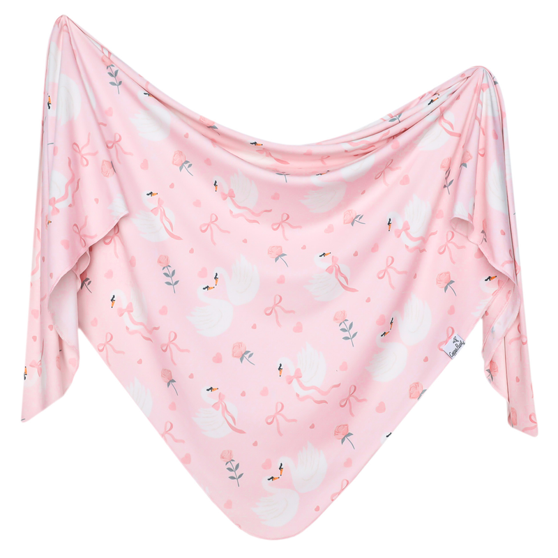 Copper Pearl | Knit Swaddle Blanket | Adelia