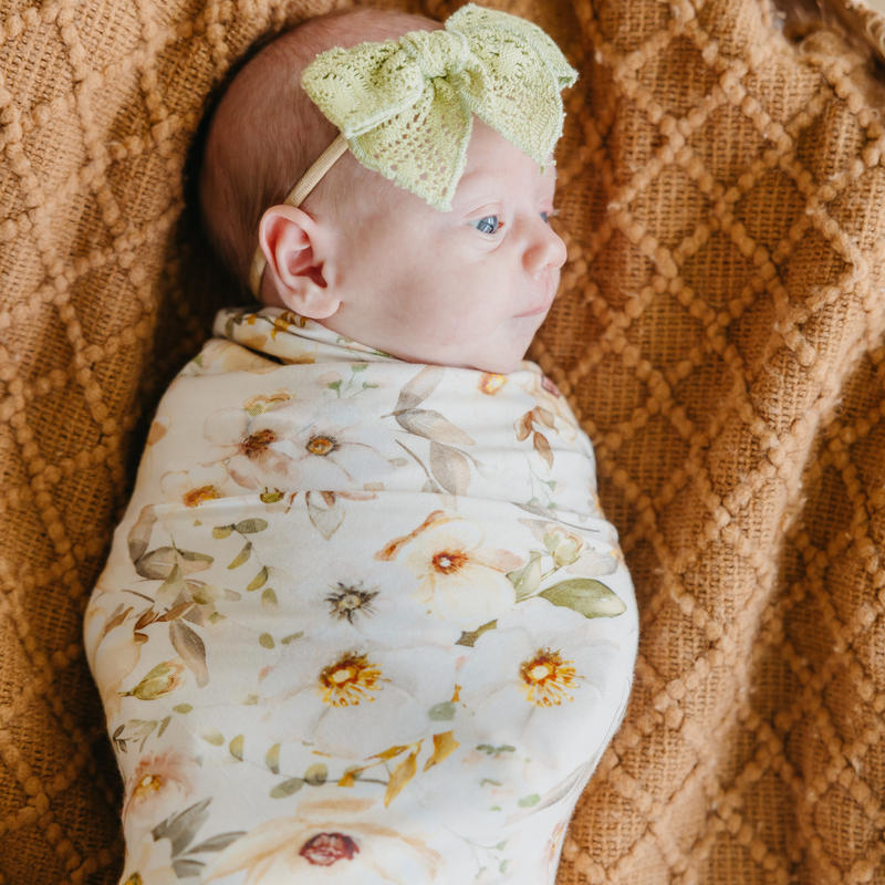 Copper Pearl | Knit Swaddle Blanket | Angelique