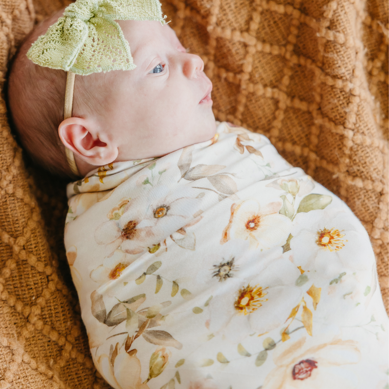 Copper Pearl | Knit Swaddle Blanket | Angelique