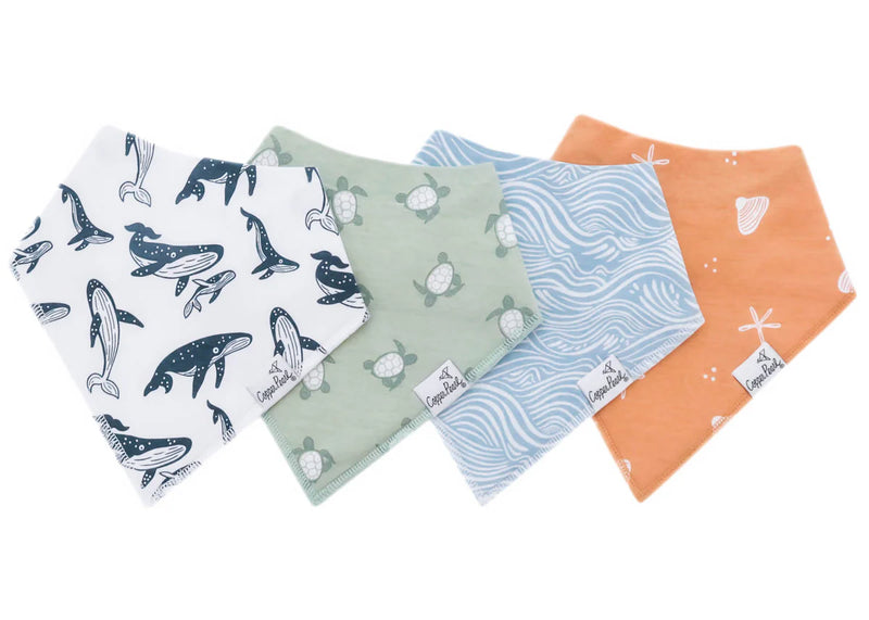 Copper Pearl | Bandana Bib Set (4-Pack) | Cove