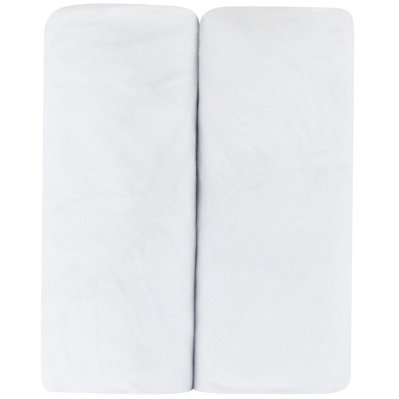 ely's & co | Jersey Cotton Crib Sheet 2 Pack | White