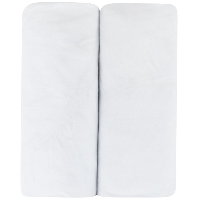 ely's & co | Jersey Cotton Crib Sheet 2 Pack | White