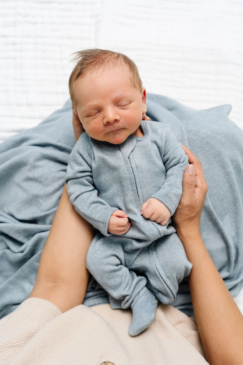 Lou Lou and Company | Plush Knit Zipper Footie | Miller