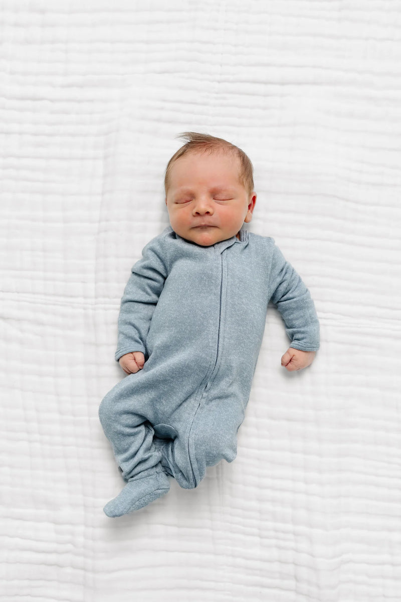 Lou Lou and Company | Plush Knit Zipper Footie | Miller
