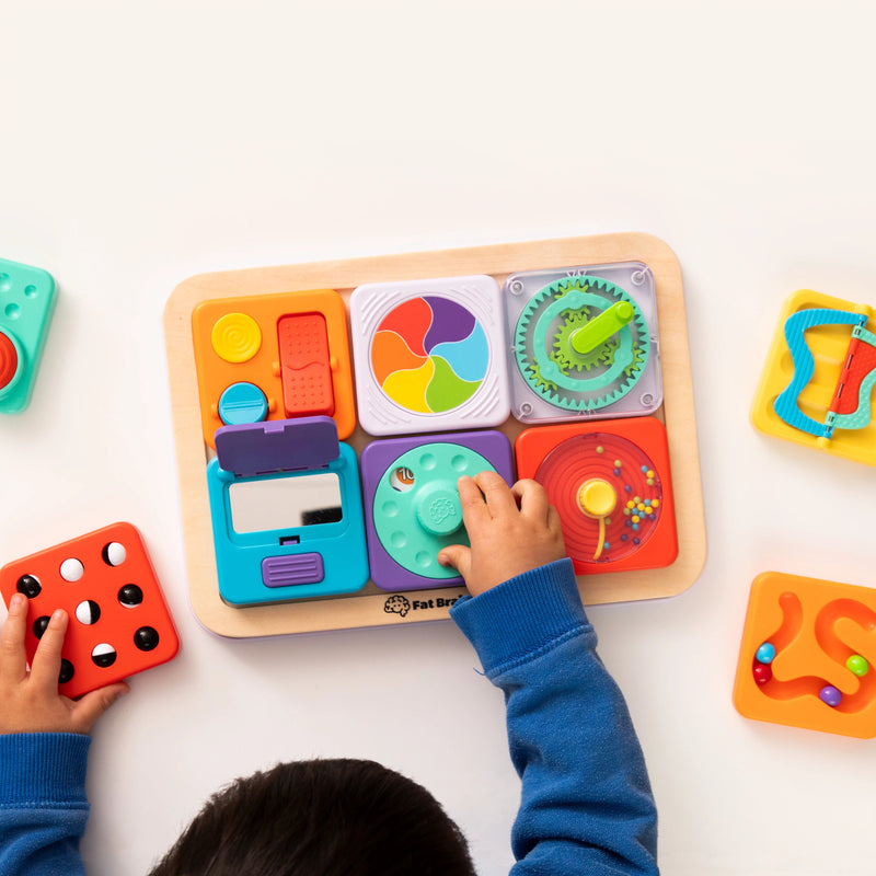 Fat Brain | PlayTab Modular Activity Board | Sensory Set 1