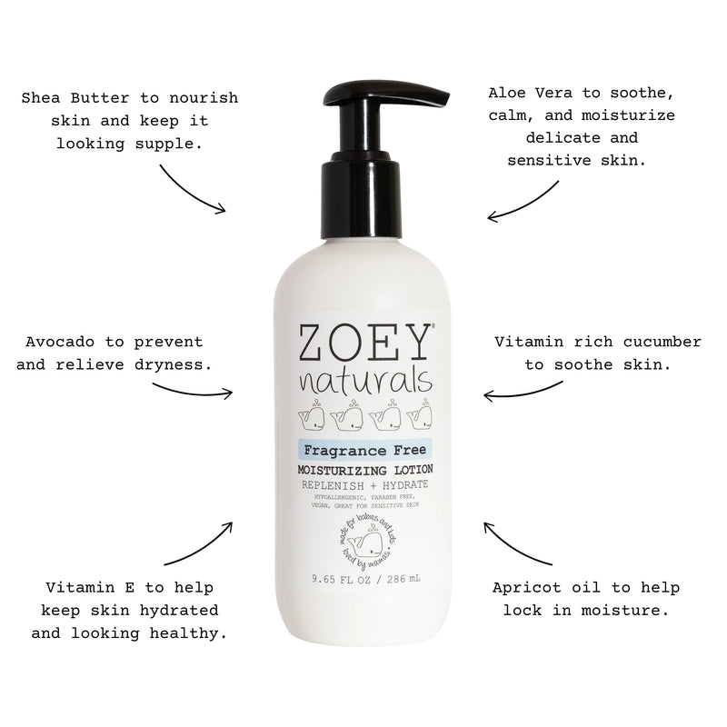 Zoey Naturals | Moisturizing Lotion | Fragrance Free