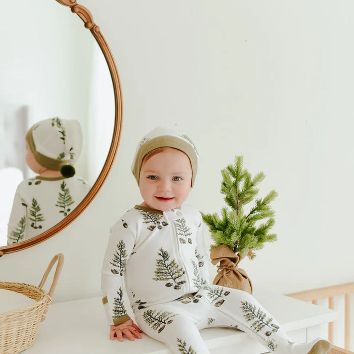 L'oved Baby Zipper Footie and Cap Set | Under The Tree
