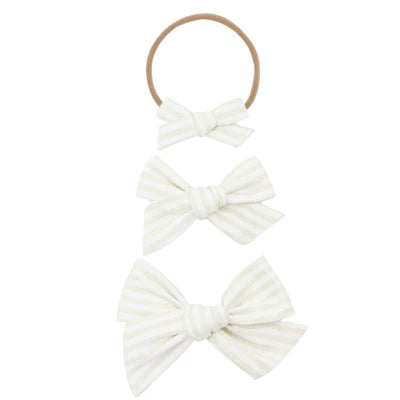 Lou Lou & Co. | Cotton Headband | Ivory Stripe