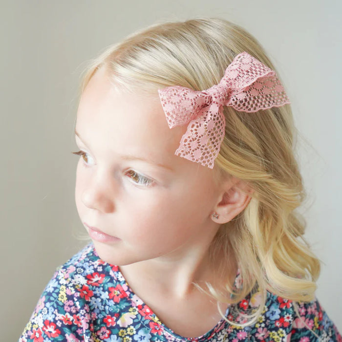 Village Baby Lace Bow for Babies and Big Girls | Amelia