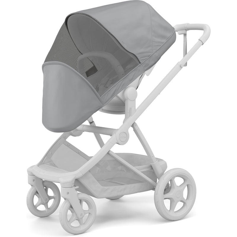 Thule Charm stroller mesh insect cover installed on seat