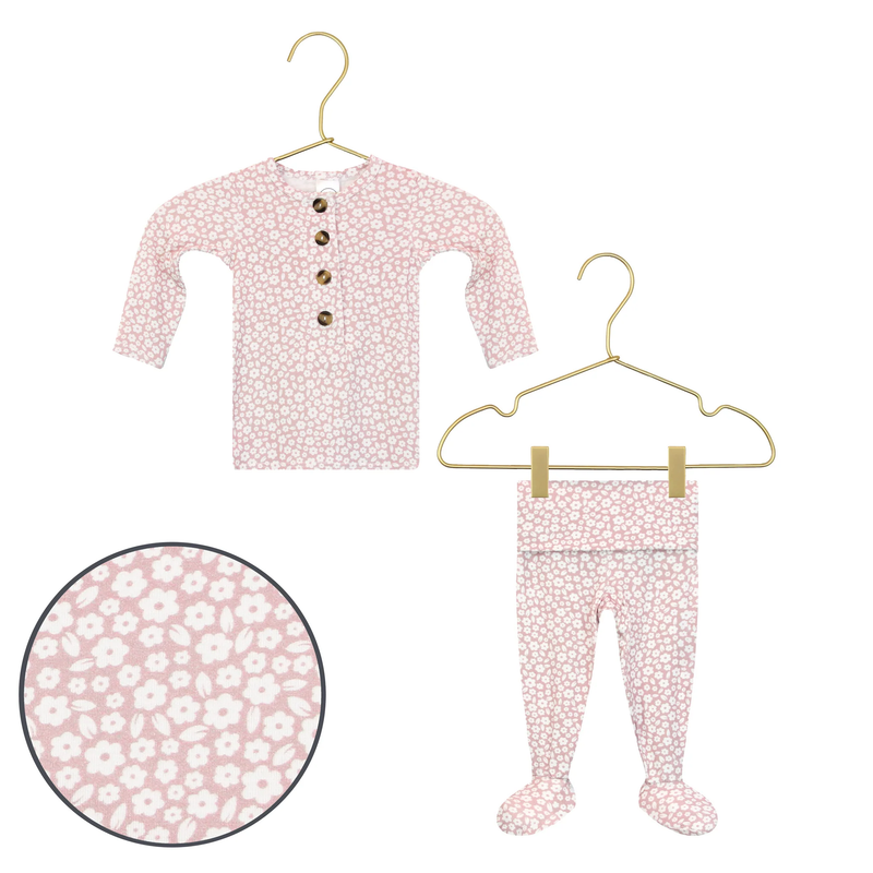 Lou Lou & Co. | Top + Bottoms Newborn Set | Flora