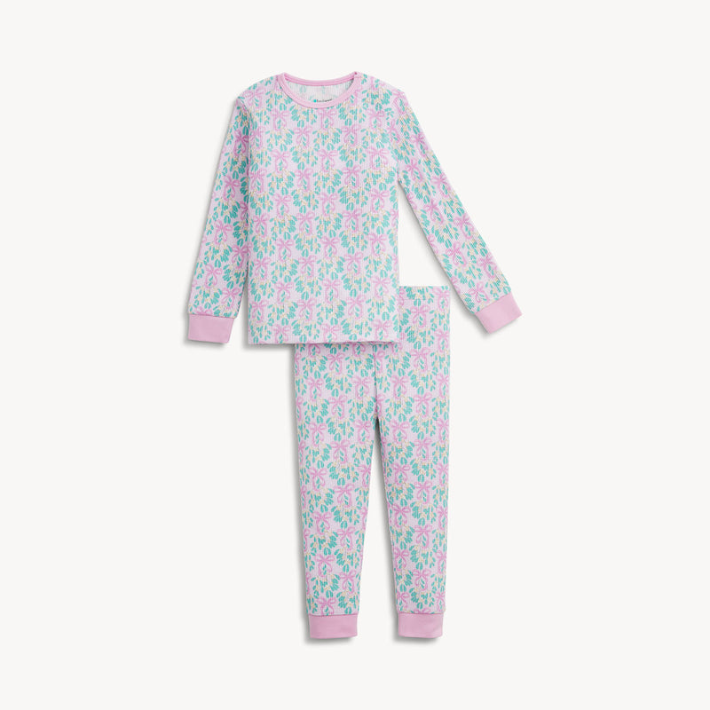 Magnetic Me | Waffle L/S Long Pant | Mistle Bow