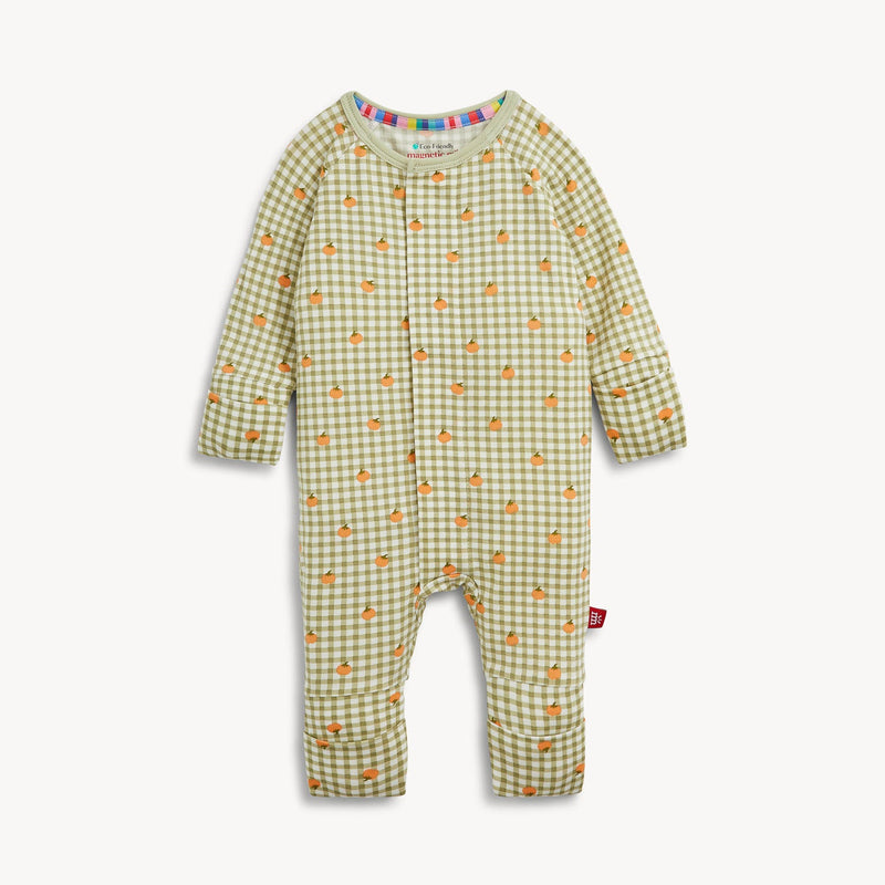 Magnetic Me | Modal Convertible Coverall | Pumpkin Plaid