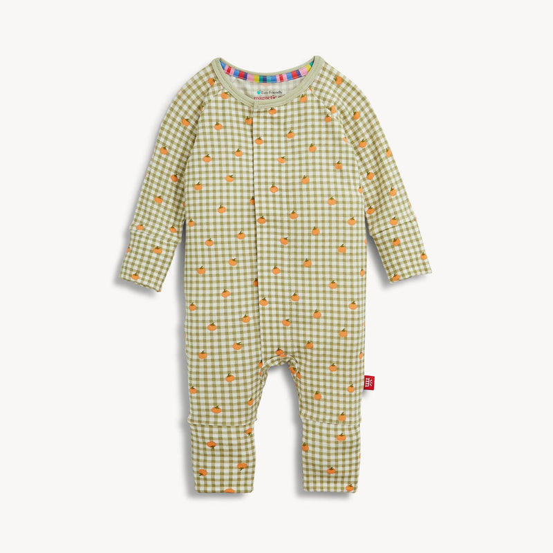 Magnetic Me | Modal Convertible Coverall | Pumpkin Plaid