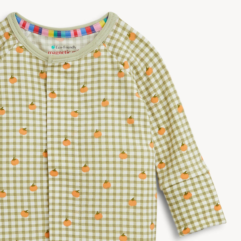 Magnetic Me | Modal Convertible Coverall | Pumpkin Plaid