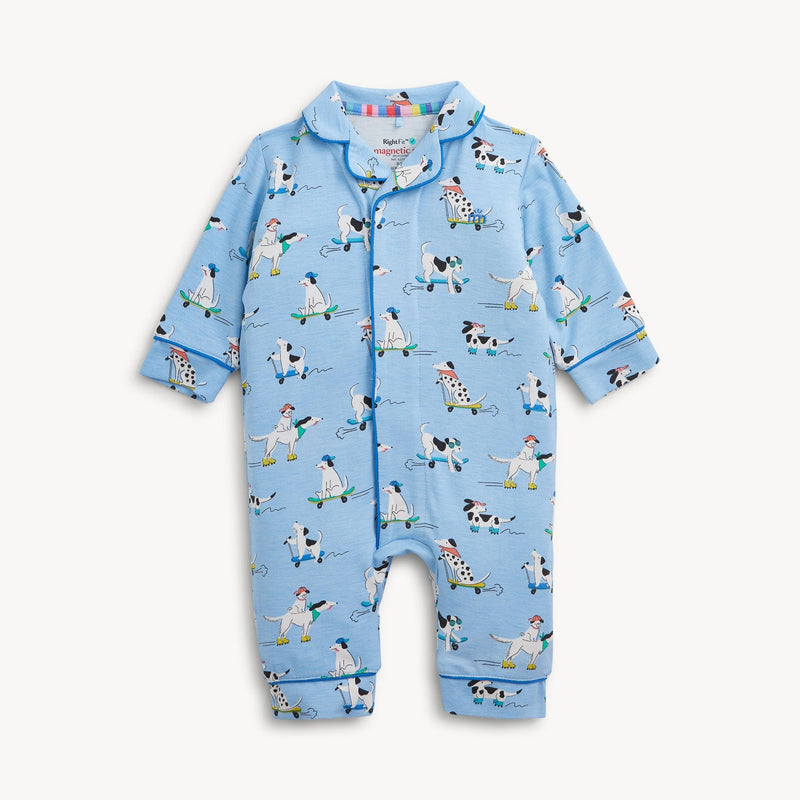 Magnetic Me | Collar Romper with Piping | Ruff Riders