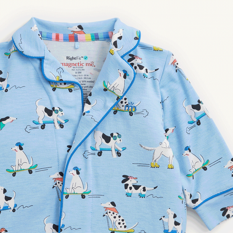 Magnetic Me | Collar Romper with Piping | Ruff Riders