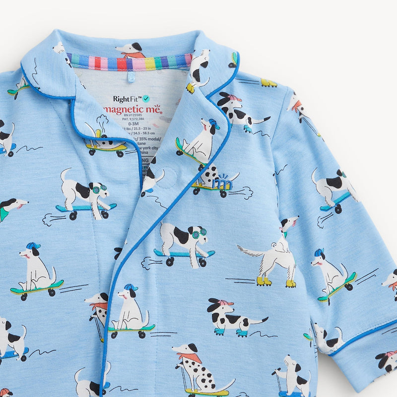 Magnetic Me | Collar Romper with Piping | Ruff Riders
