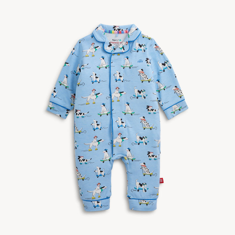 Magnetic Me | Collar Romper with Piping | Ruff Riders