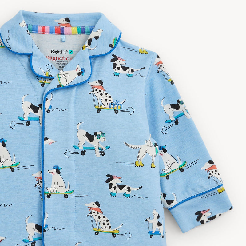 Magnetic Me | Collar Romper with Piping | Ruff Riders