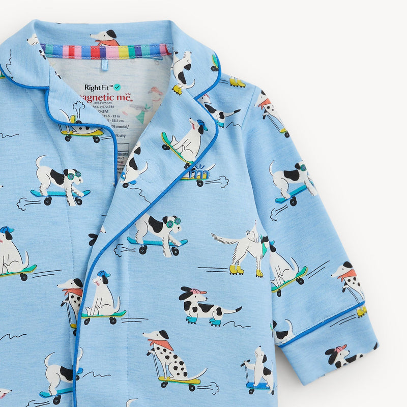 Magnetic Me | Collar Romper with Piping | Ruff Riders