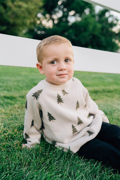 Mebie Baby Knit Sweater | Pine Tree