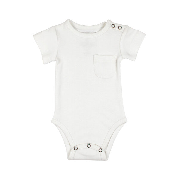 Loved Baby Short Sleeved Body Suit | White