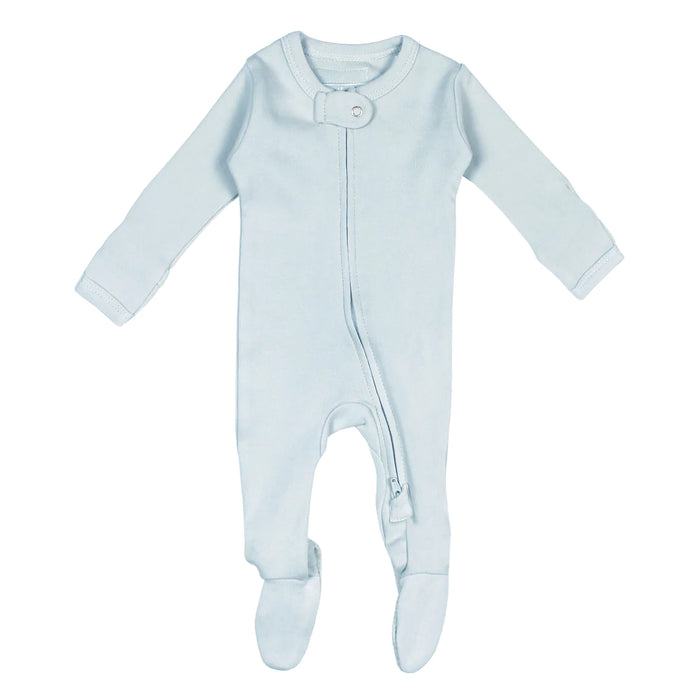 L'oved Baby 2-Way Organic Zipper Footie | Moonbeam