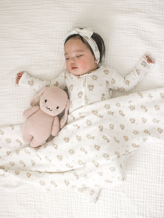 L'ovedbaby | Organic Blanket | Brixy Bunny Biscuit