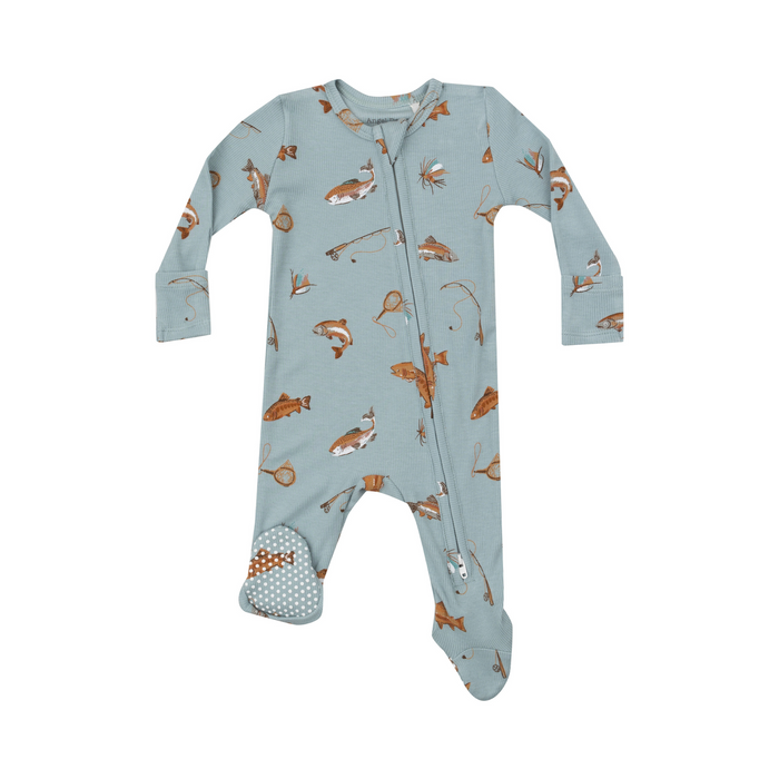 Angel Dear 2 Way Zipper Footie | Trout