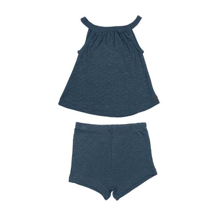 L'oved Baby Pointelle Tank and Tap Short Set