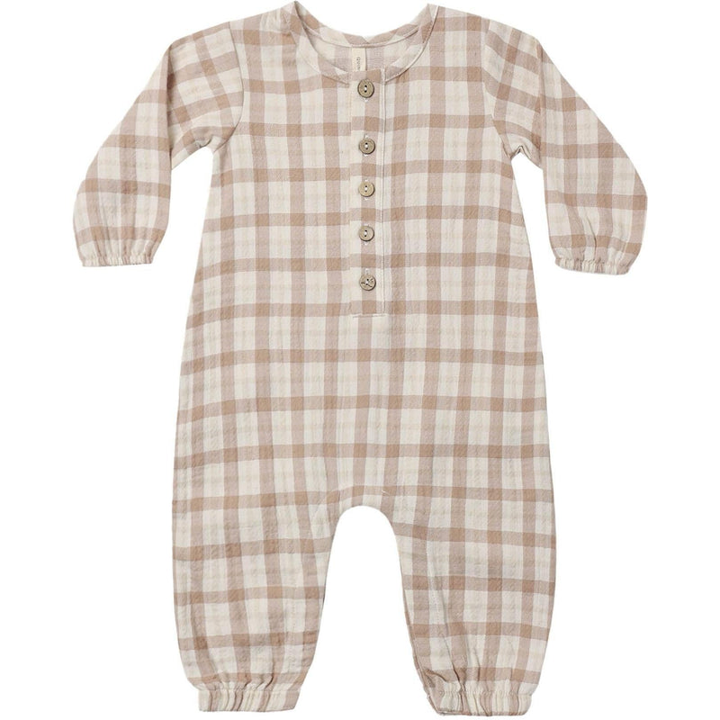 Quincy Mae | Woven Jumpsuit | Rustic Plaid