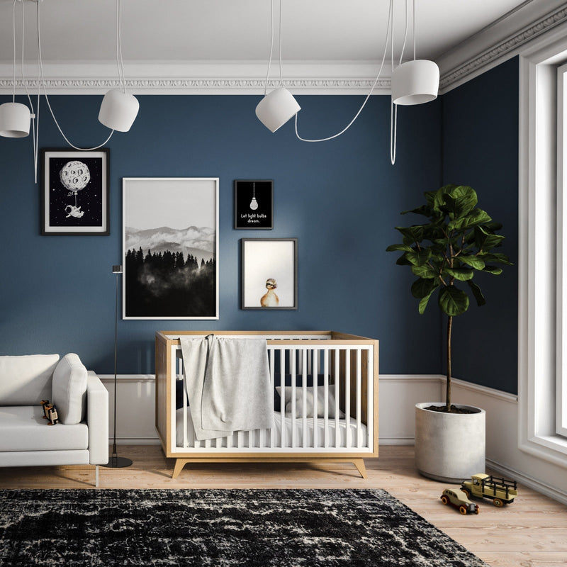 Romina Uptown l Classic Baby Crib l Solid Wood Nursery Crib