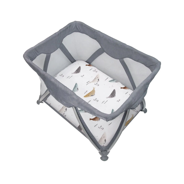 Kushies Baby Playard Sheet | Whales