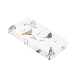 Kushies Baby Changing Pad Cover | Whales