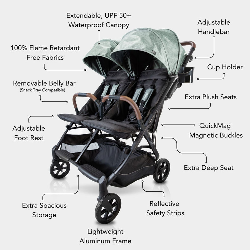 Strolee LINQ Double Stroller Bundle