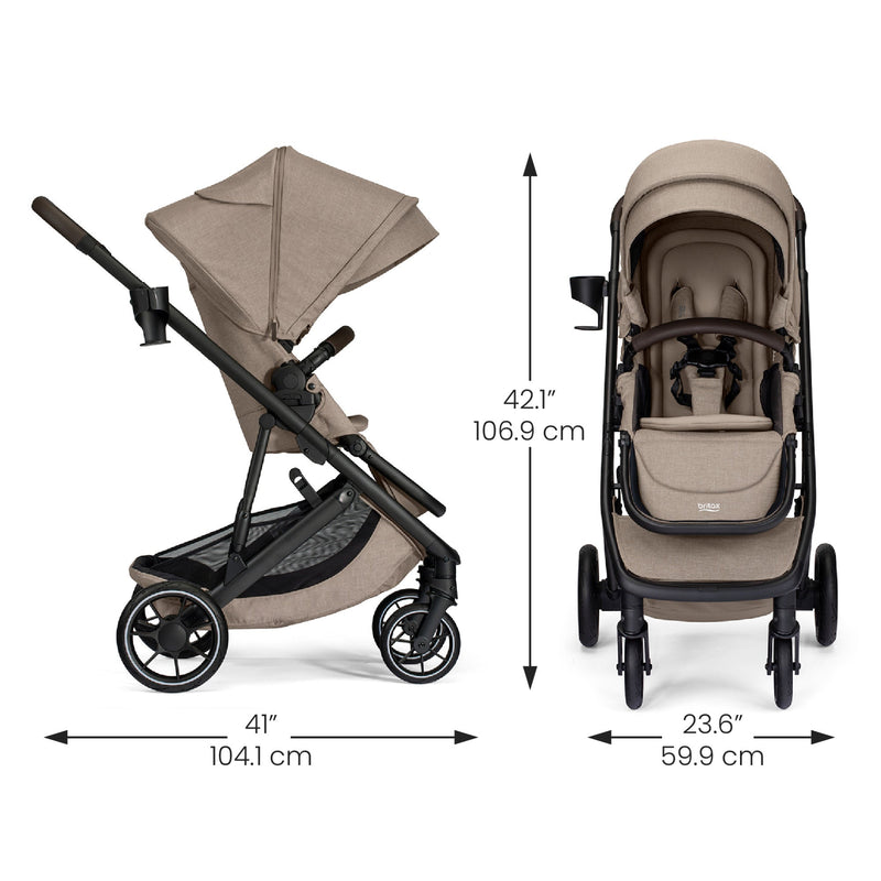 Britax Prism Full-Size Travel System with Willow S Infant Car Seat + Alpine Base