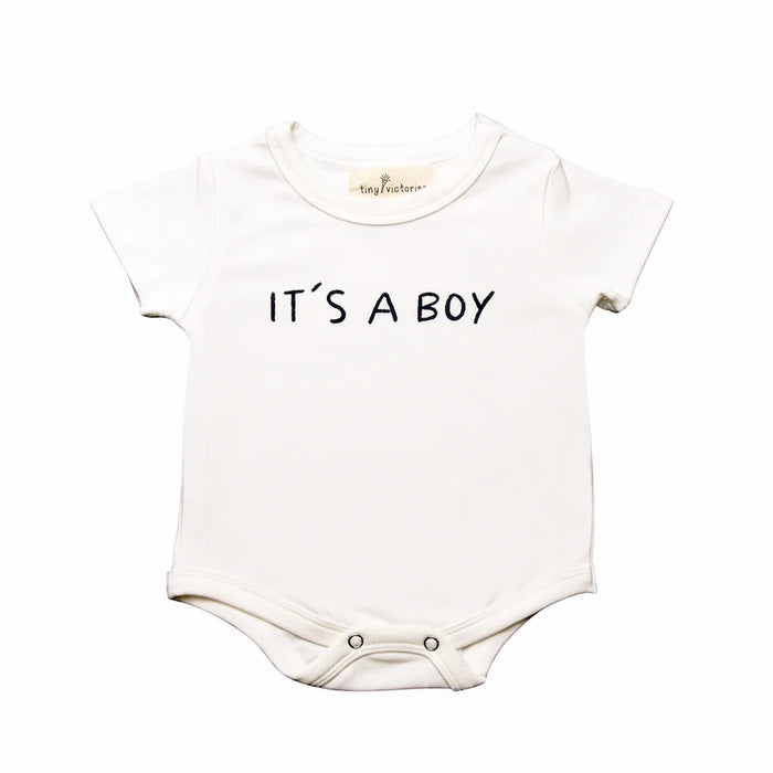 Tiny Victories Short Sleeved Onesie | It's a Boy