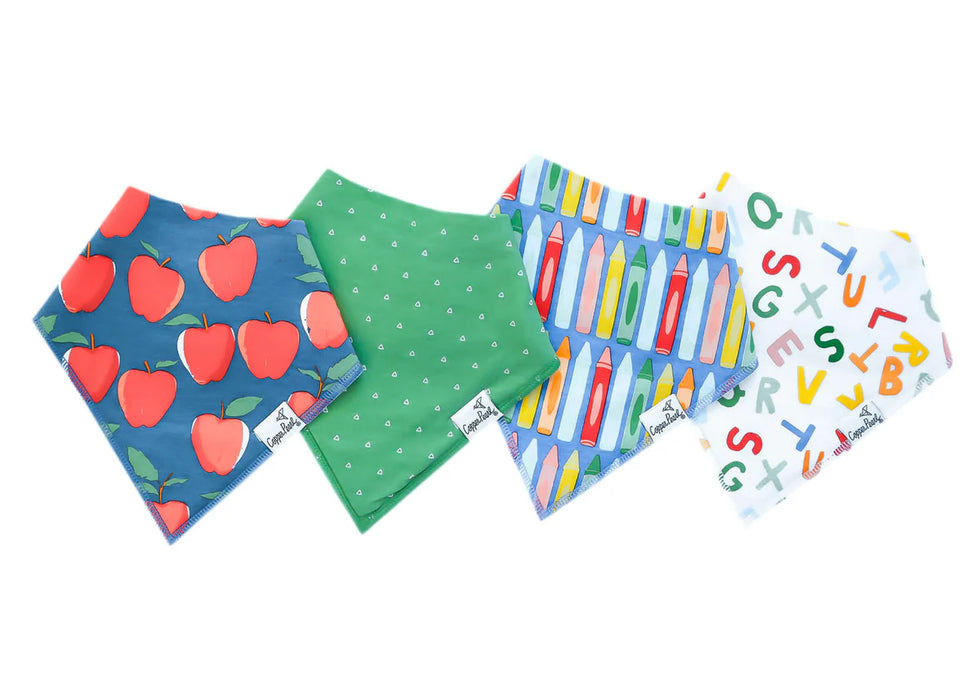 Copper Pearl Bandana Bib (4-Pack) | Teacher