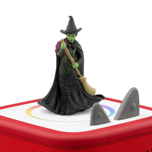 Toy figure of Wicked witch on a red tonies box