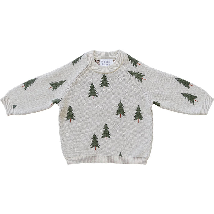 Mebie Baby Knit Sweater | Pine Tree