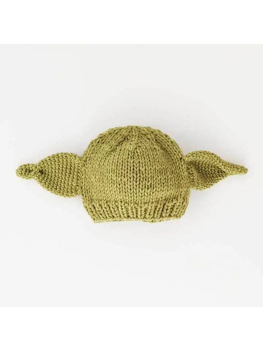 Huggalug Green Alien Yoda Knit Beanie Hat