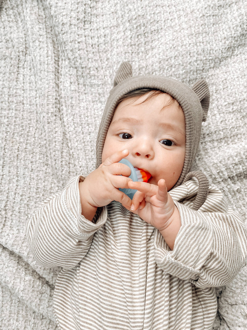 Itzy Ritzy | Teensy Teether™ Hero Pop Soothing Silicone Teether
