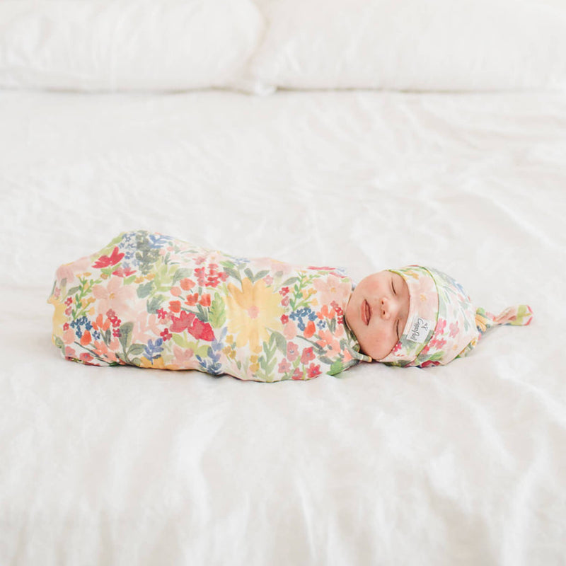 Copper Pearl | Knit Swaddle Blanket | Lark